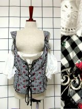 新商品 チェック柄×フォークロアチロルItem!!他 合計3点UP