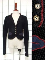 新商品 ウール×ブラック×チロルニットカーディアガン UP