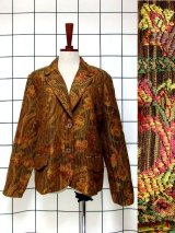 新商品 花模様織りジャケット・花柄チュニックトップス UP