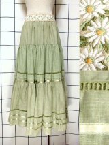 新商品 お花刺繍vintageスカート UP