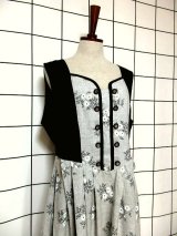 新商品 リネンvintagチロルワンピース /スカート UP