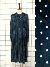 新商品  首元リボン付きドット柄ワンピース・2WAYバッグ UP