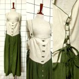 新商品 リネンvintageワンピース/ヨーロピアンレトロワンピース UP