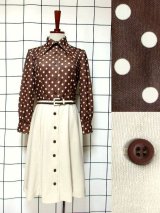 新商品 レトロモダンなドット柄・チェック柄・花柄Vintageワンピース!! UP