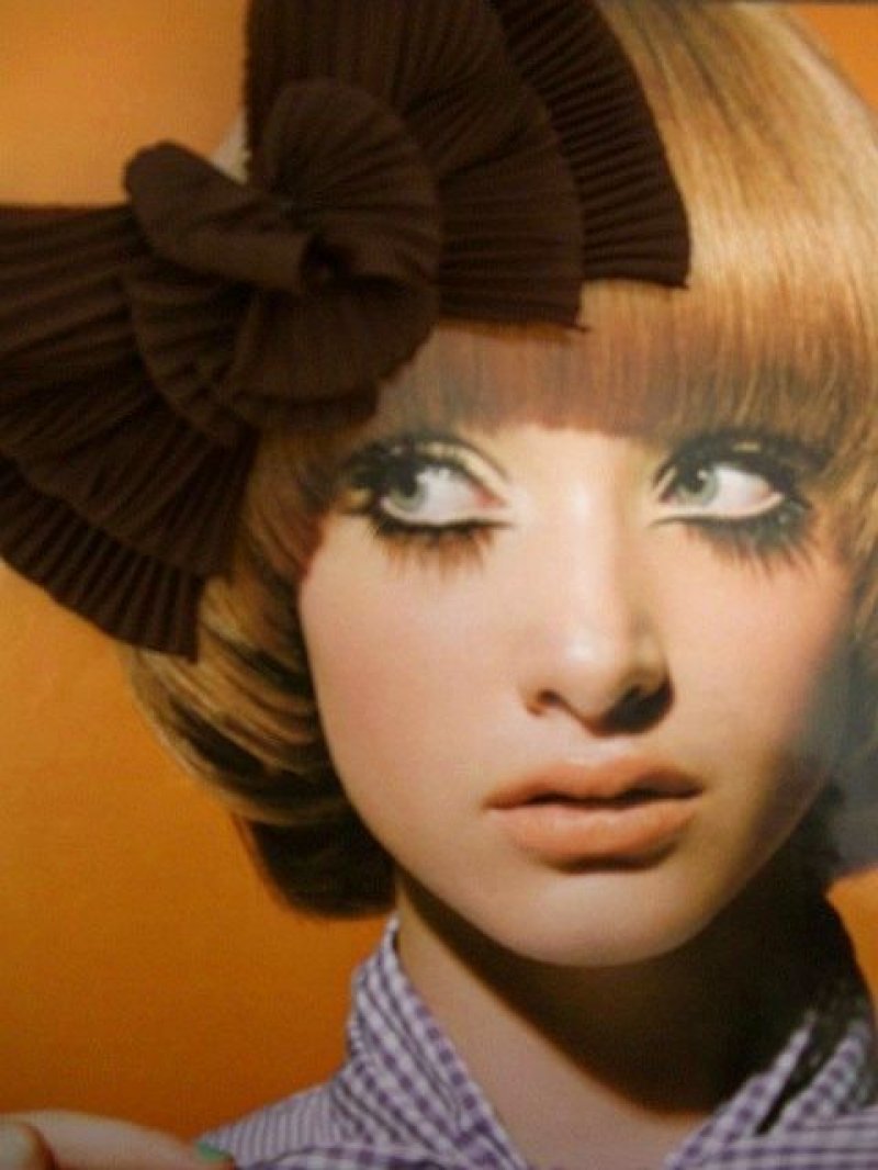 画像3: ☆　レトロアンティーク　ヘッドアクセ　dead stock　シフォンブラウン　リボン　☆