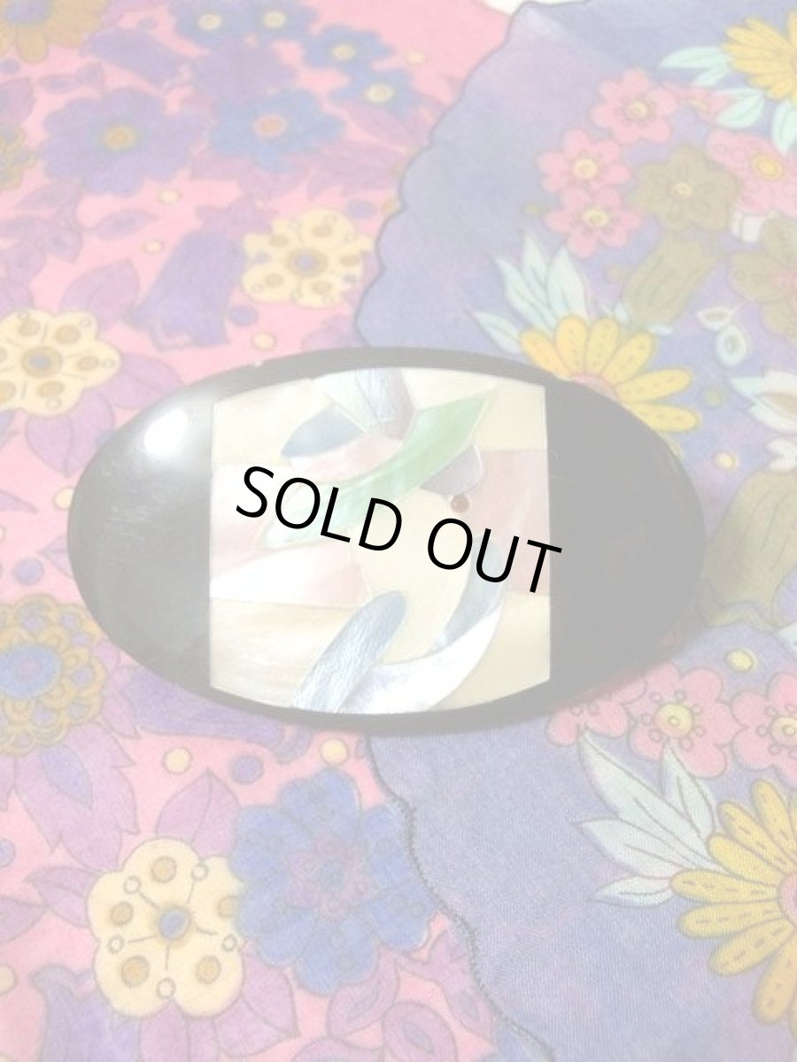 画像3: ☆　レトロアンティークヘッドアクセ　バレッタ13　シェル　☆ (3)