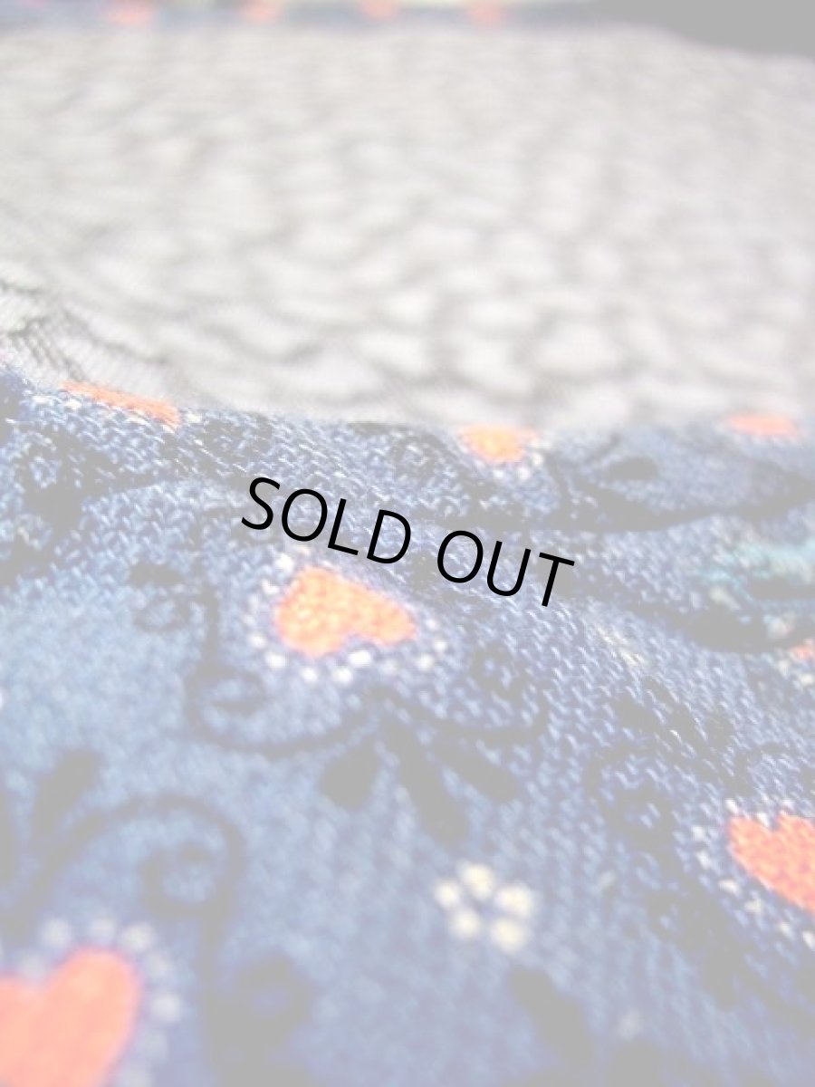 画像5: ハート柄がキュート レトロガーリー ブルー ディアンドル チロルワンピース ドイツ民族衣装 舞台 演奏会 フォークダンス オクトーバーフェスト 【1370】 (5)