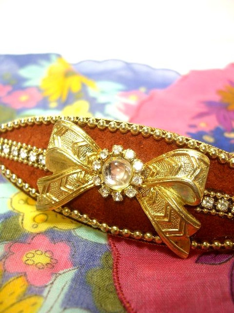 画像1: ☆ レトロアンティーク ヘッドアクセ 12 リボン ☆