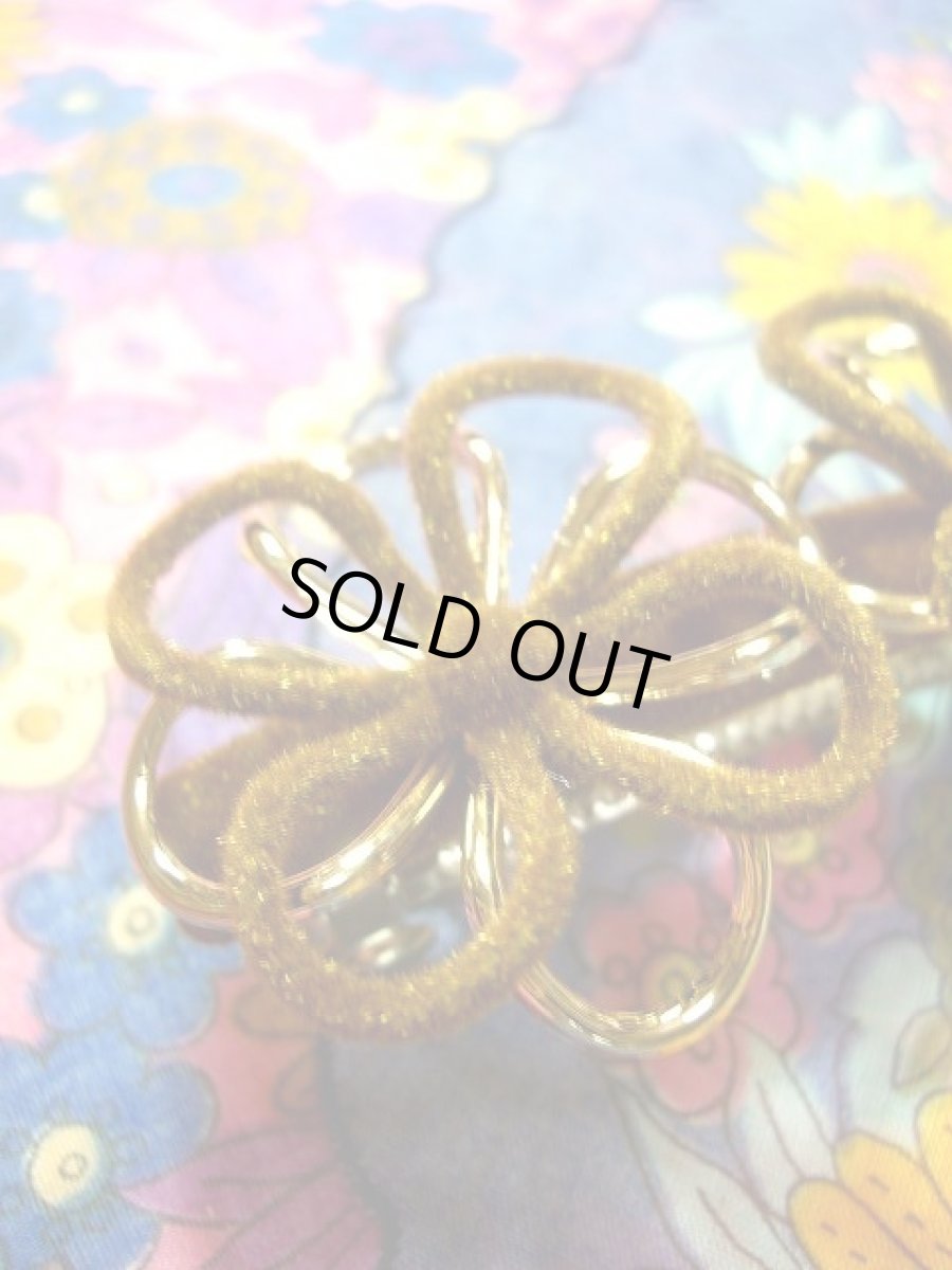 画像4: ☆　レトロアンティークヘッドアクセ　バレッタ12　花　☆ (4)