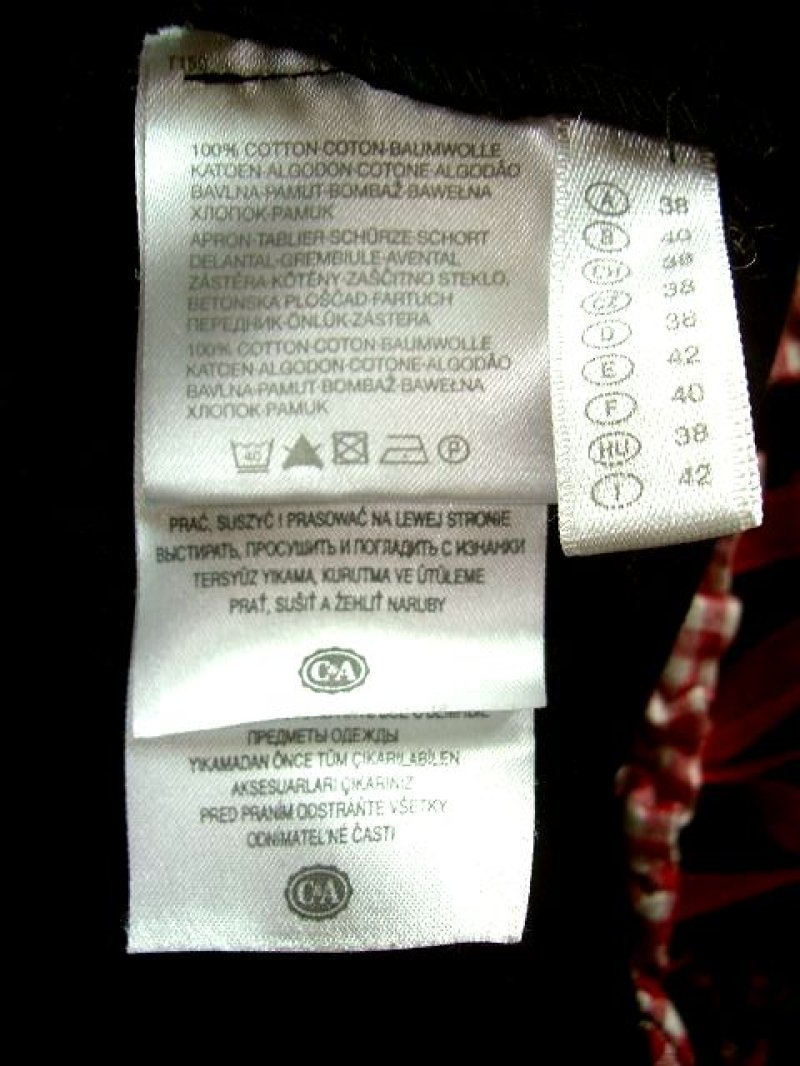 画像2: ギンガムチェック柄×お花刺繍!!薔薇柄チロルテープ装飾 乙女ガーリー チロルエプロン付 ディアンドル チロルワンピース ドイツ民族衣装 舞台 演奏会 フォークダンス オクトーバーフェスト 【1944】