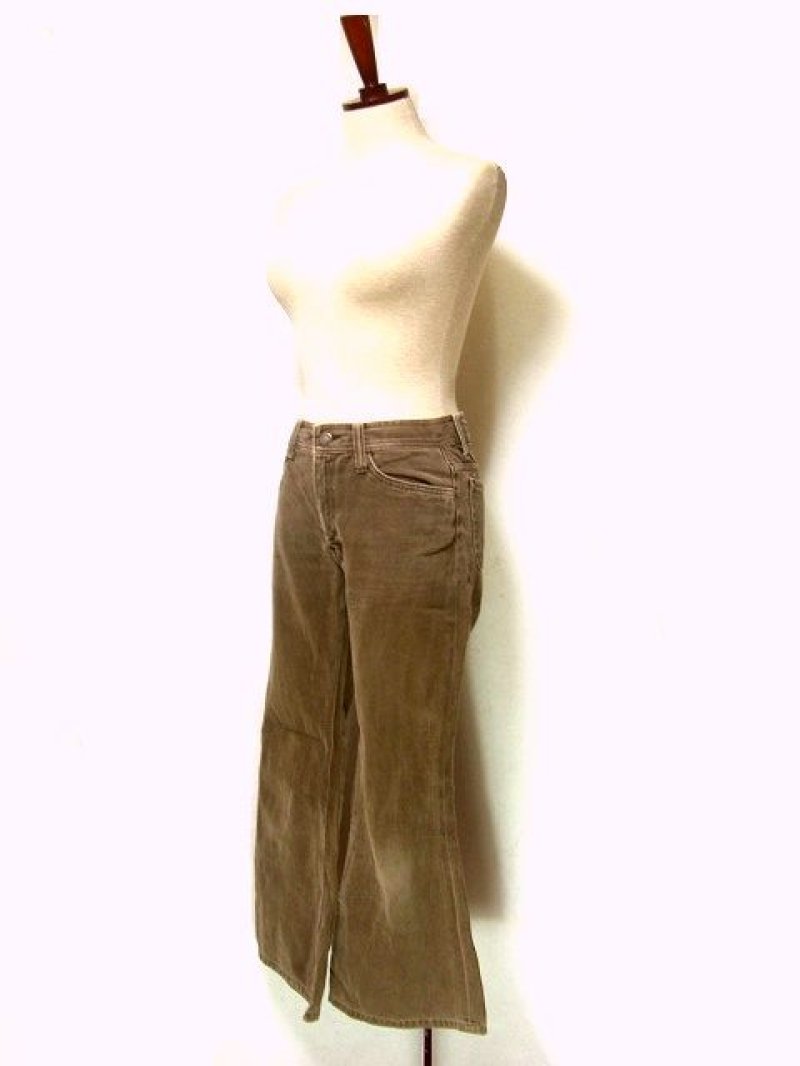 画像1: レトロスタイル♪ベルボトムライン ヴィンテージデニムパンツ