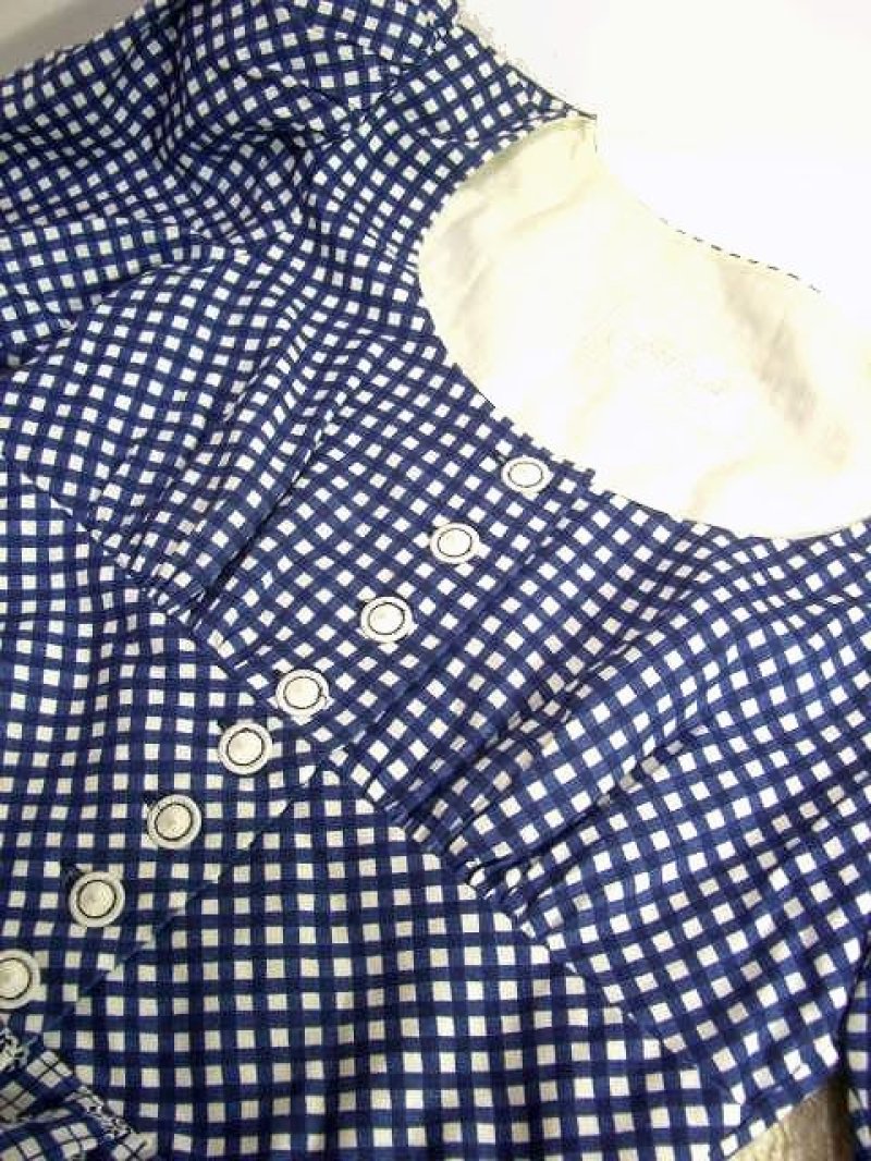 画像3: チェック柄×小花柄切り替えし ふんわりパフスリーブ オーストリア製 ディアンドル チロルワンピース ドイツ民族衣装 舞台 演奏会 フォークダンス オクトーバーフェスト 【2178】