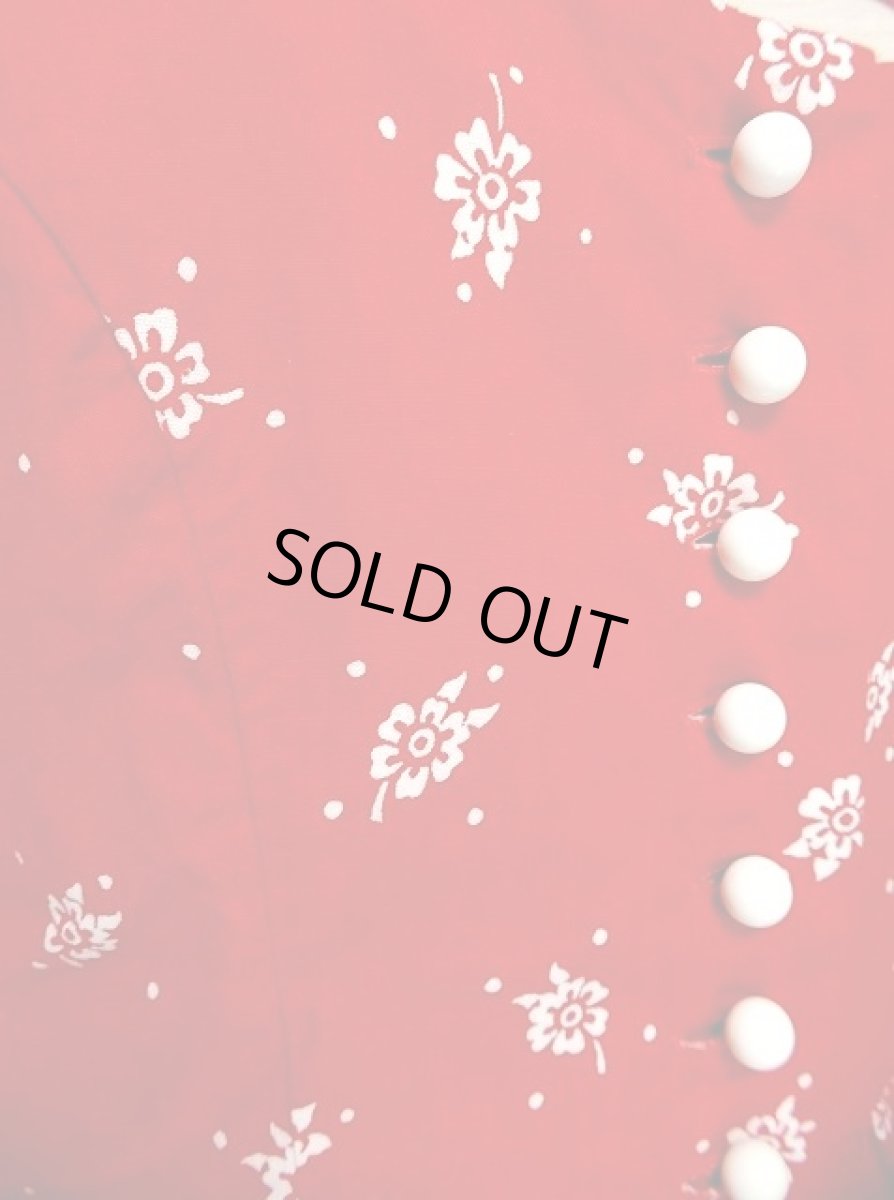 画像4: さらっと着こなして可愛い ドット柄×小花柄プリント レトロガーリー ディアンドル チロルワンピース ドイツ民族衣装 舞台 演奏会 フォークダンス オクトーバーフェスト 【2264】 (4)