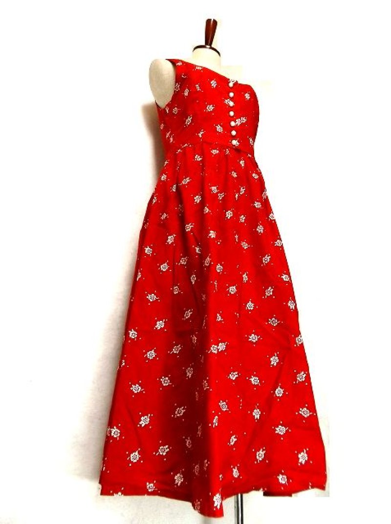 画像2: さらっと着こなして可愛い ドット柄×小花柄プリント レトロガーリー ディアンドル チロルワンピース ドイツ民族衣装 舞台 演奏会 フォークダンス オクトーバーフェスト 【2264】