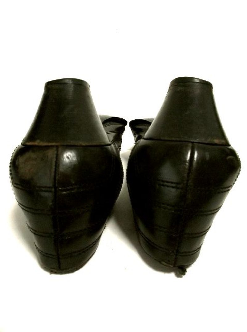 画像3: Italy製!!バイカラー!!ハイセンス★大人レトロ 本革レザーヴィンテージパンプス