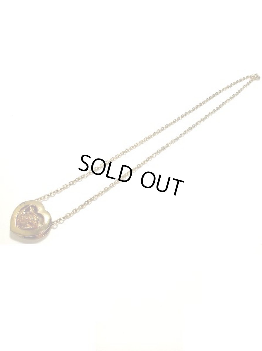 画像4: ☆　レトロアンティークネックレス＆ペンダント　36　ハート×フラワー　☆ (4)