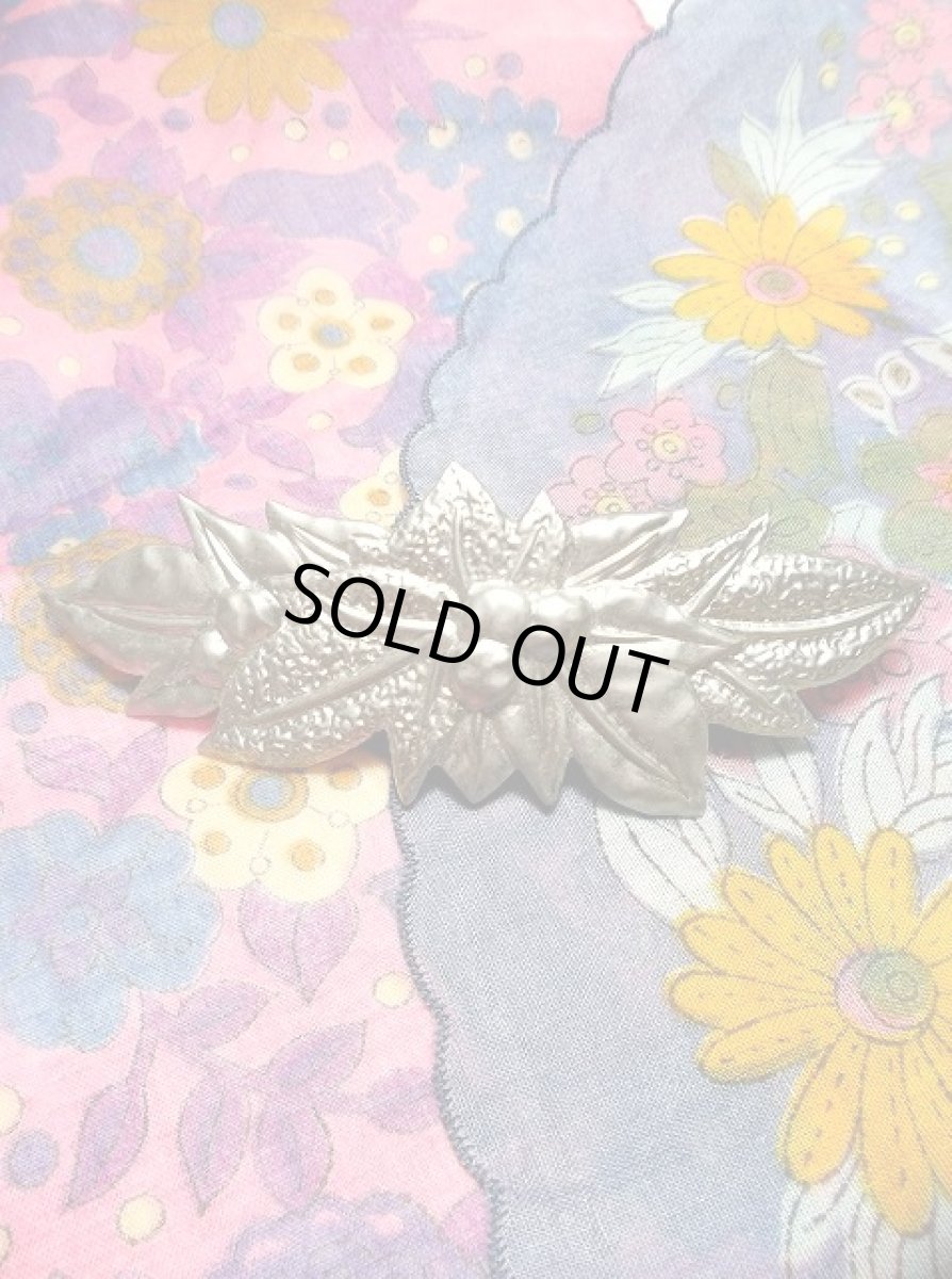 画像2: ☆　レトロアンティーク　ヘッドアクセ　23　リーフフラワー　☆ (2)