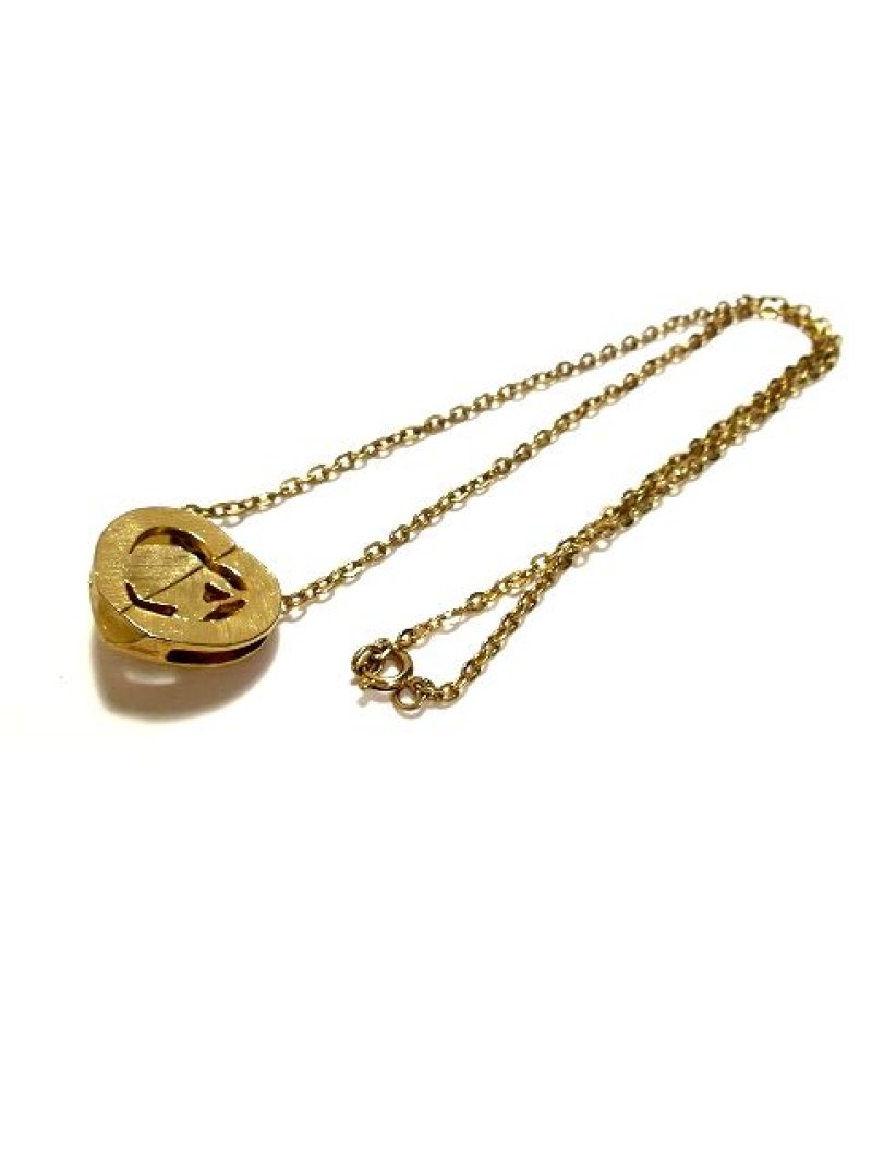 画像3: ☆　レトロアンティークネックレス＆ペンダント　36　ハート×フラワー　☆