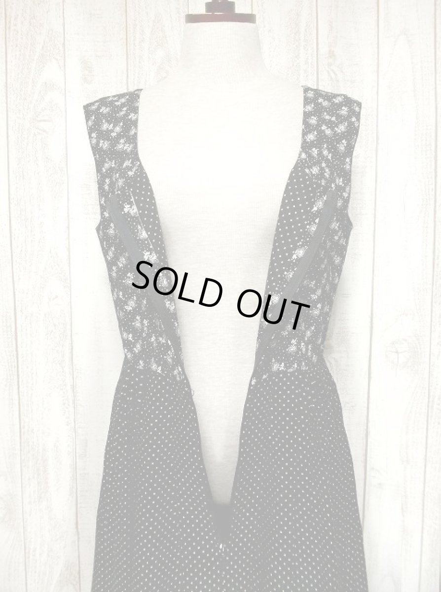 画像3: ドット柄×小花柄切り替えし アンティークレース付 ディアンドル チロルワンピース ドイツ民族衣装 舞台 演奏会 フォークダンス オクトーバーフェスト 【1803】 (3)