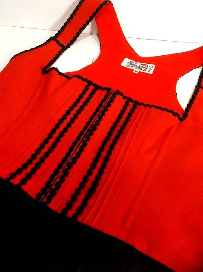 画像3: リボンテープ装飾 大人レトロクラシカル キレイなシルエットライン ディアンドル チロルワンピース ドイツ民族衣装 舞台 演奏会 フォークダンス オクトーバーフェスト 【1437】