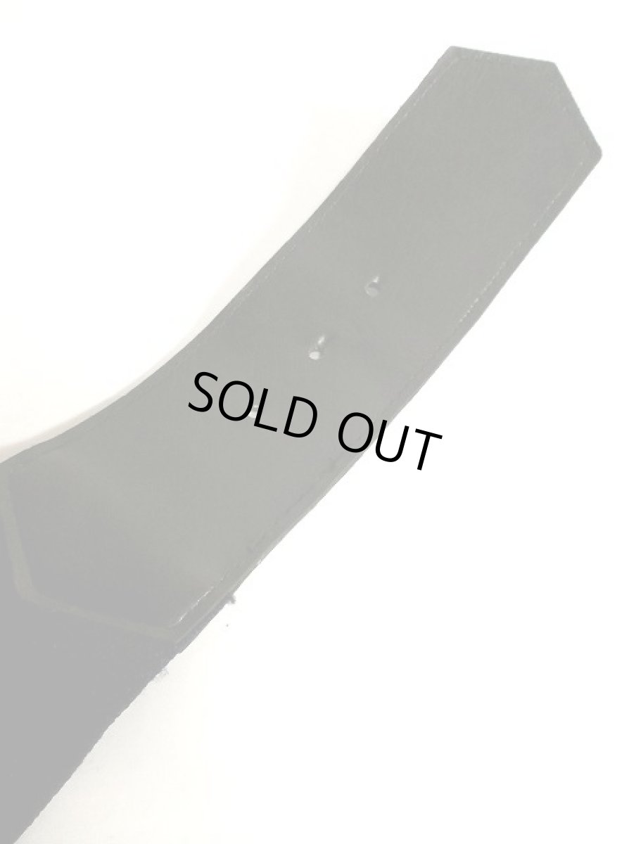 画像5: ネイビー エナメル ゴム レトロアンティーク ヴィンテージ USA 古着 ベルト【2859】 (5)