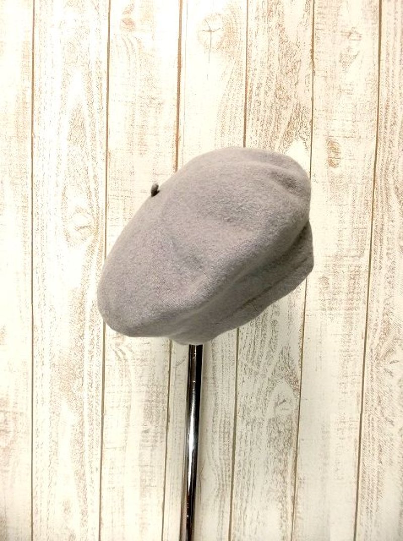 画像1: ☆ ふんわり可愛いレトロアンティークなヨーロッパベレー帽 グレー1 ☆