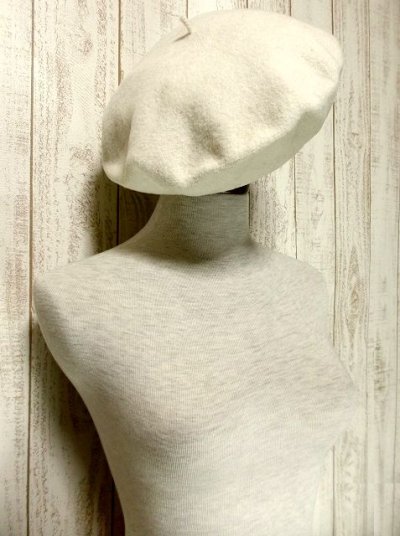 画像2: ふんわり可愛いレトロアンティークなヨーロッパベレー帽【3057】