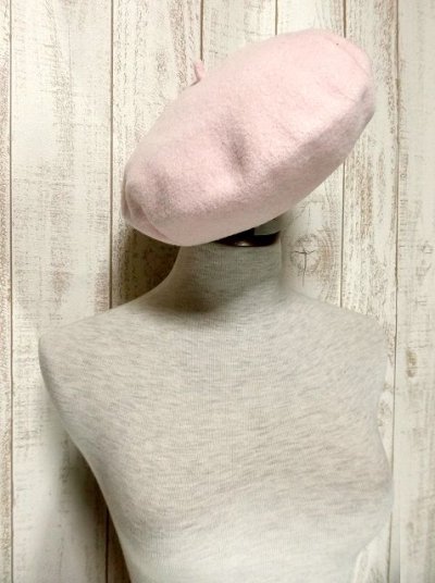 画像2: ふんわり可愛いレトロアンティークなヨーロッパベレー帽【3058】