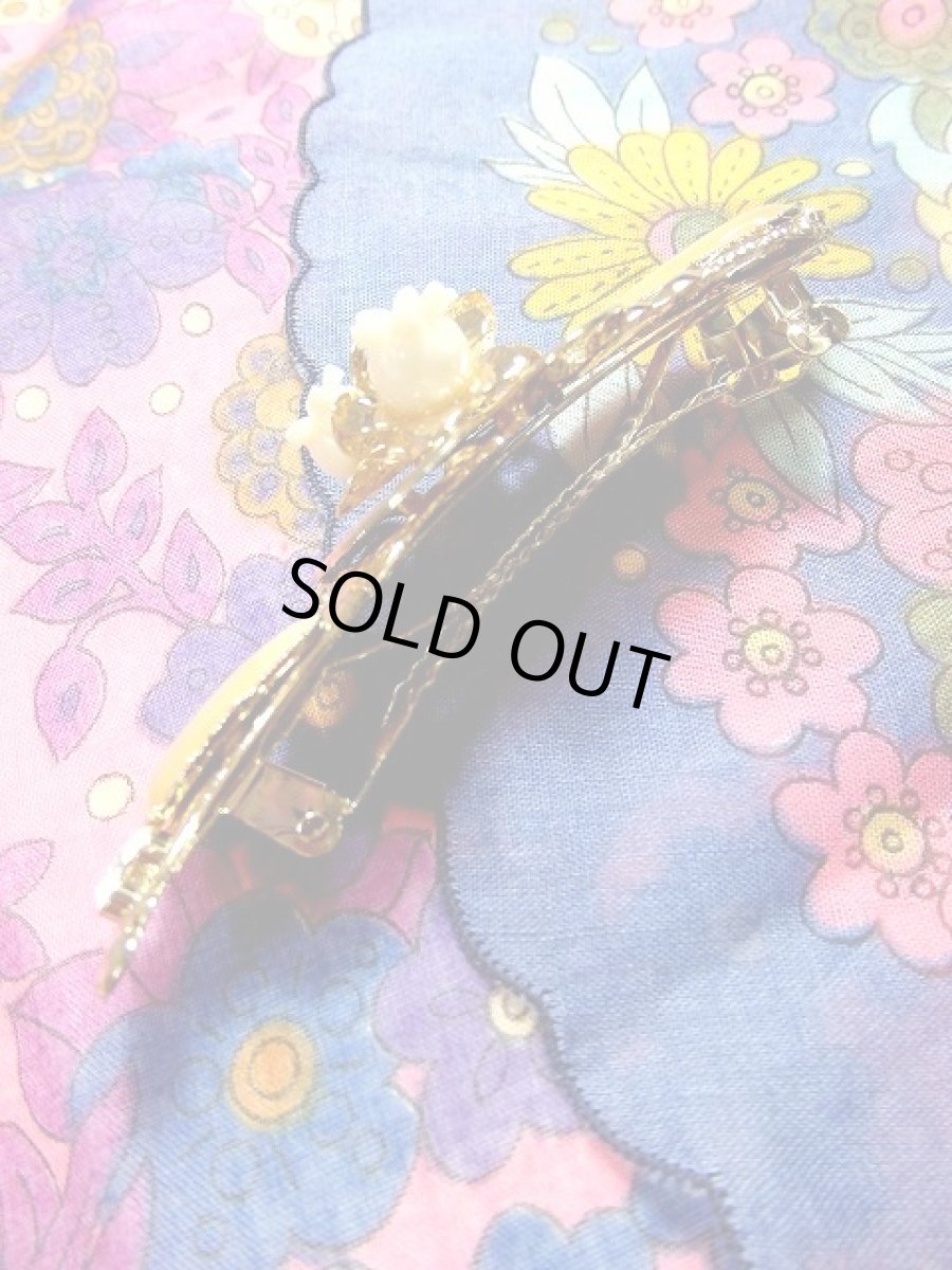 画像4: ☆　レトロアンティーク　ヘッドアクセ　25　フラワー　ｄead stock　☆ (4)