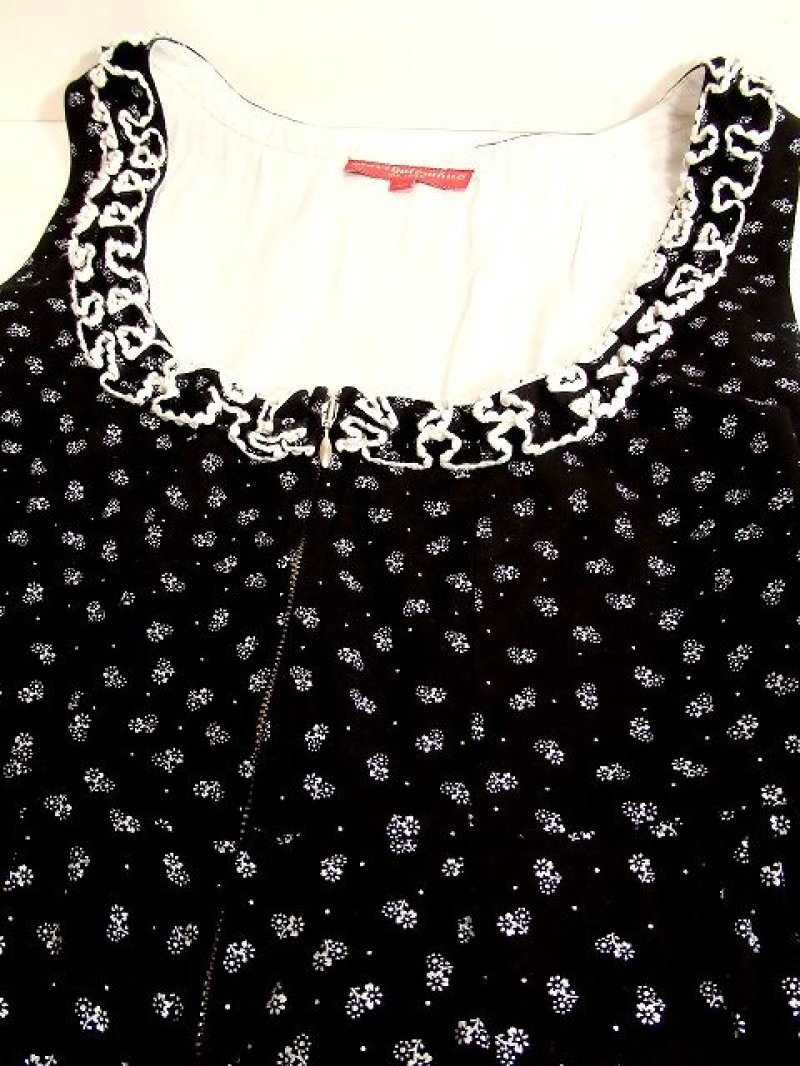 画像3: 小花柄×ガーリーなドット柄が可愛い フリル×コットンレース装飾 モノクロ ディアンドル チロルワンピース ドイツ民族衣装 舞台 演奏会 フォークダンス オクトーバーフェスト 【3232】