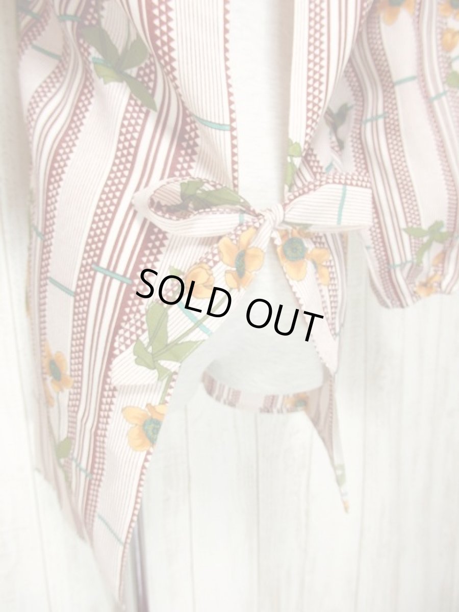 画像4: 60's70'sヴィンテージ レトロエプロンドレス dead stock (4)