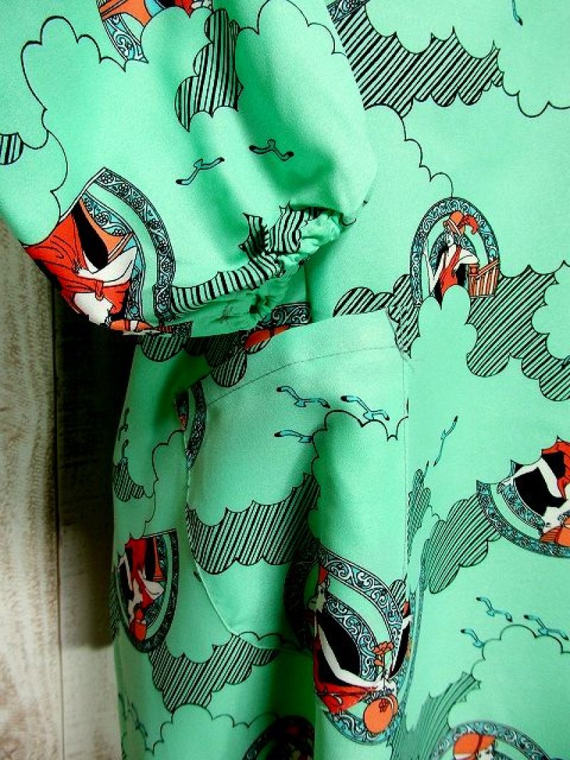 画像2: 60's70'sヴィンテージ レトロエプロンドレス dead stock