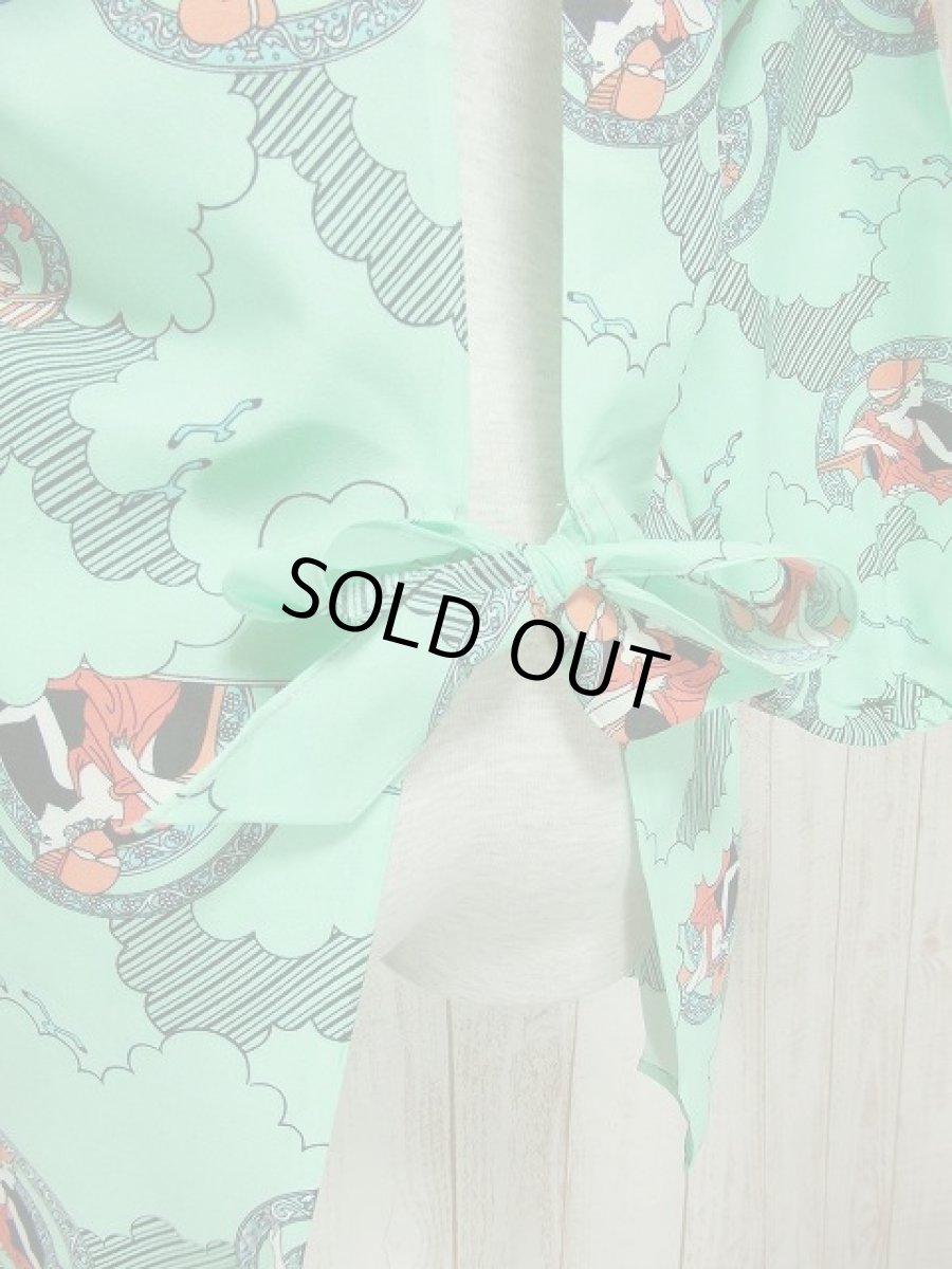 画像5: 60's70'sヴィンテージ レトロエプロンドレス dead stock (5)