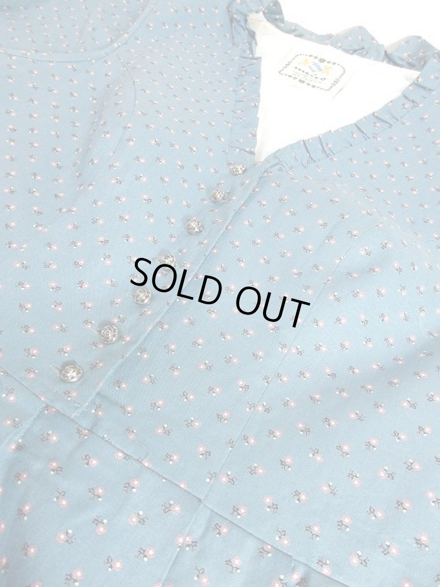 画像5: ガーリーなPINK小花柄が可愛いすぎる フリル装飾 お花コンチョボタン ディアンドル チロルワンピース ドイツ民族衣装 舞台 演奏会 フォークダンス オクトーバーフェスト 【3609】 (5)