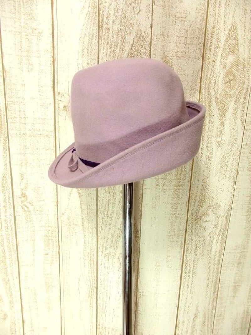 画像1: ☆ レトロクラシカルハット12 ヨーロッパ リボン×Purple ☆