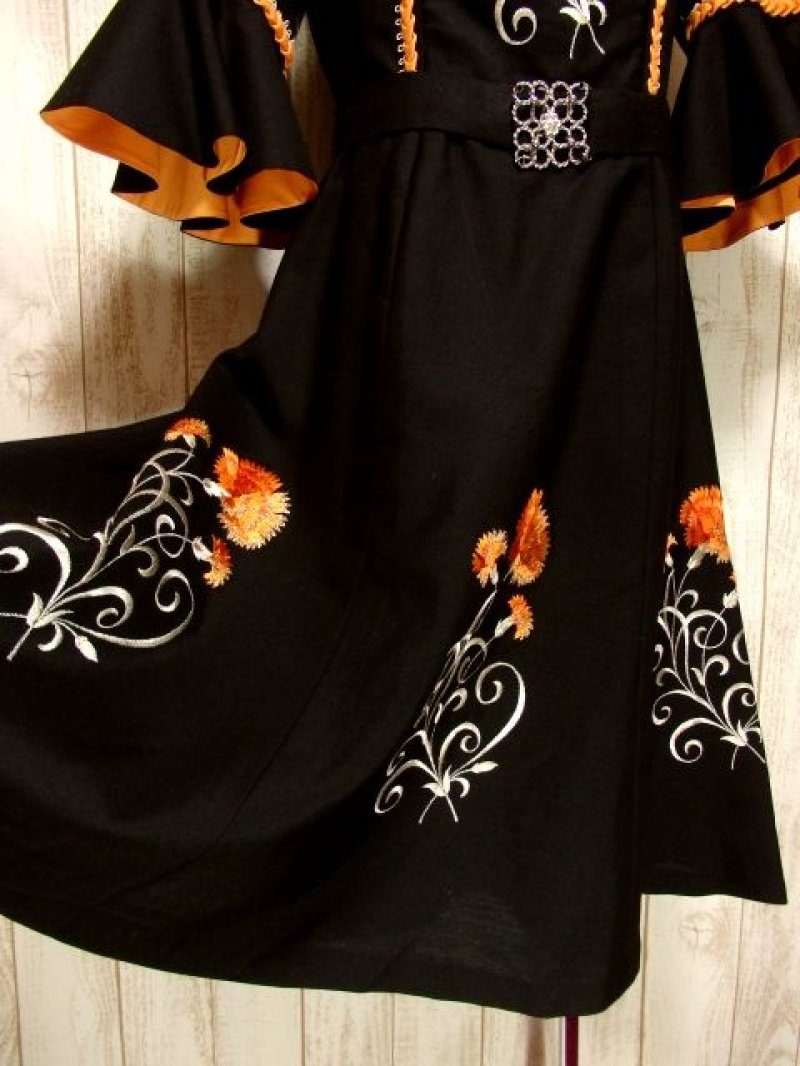 画像2: チロルワンピース 刺繍 ベルトセット ドイツ民族衣装 オクトーバーフェスト