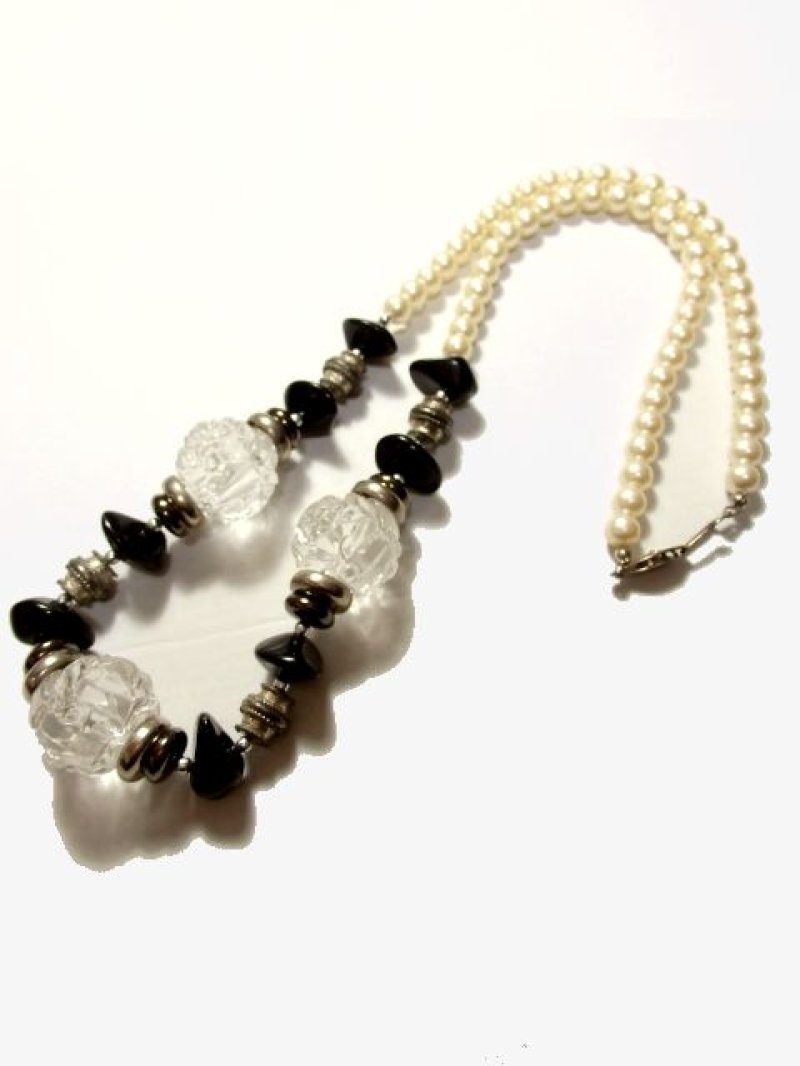 画像3: ☆ レトロアンティークネックレス&ペンダント 58 Pearl ・Flower ☆