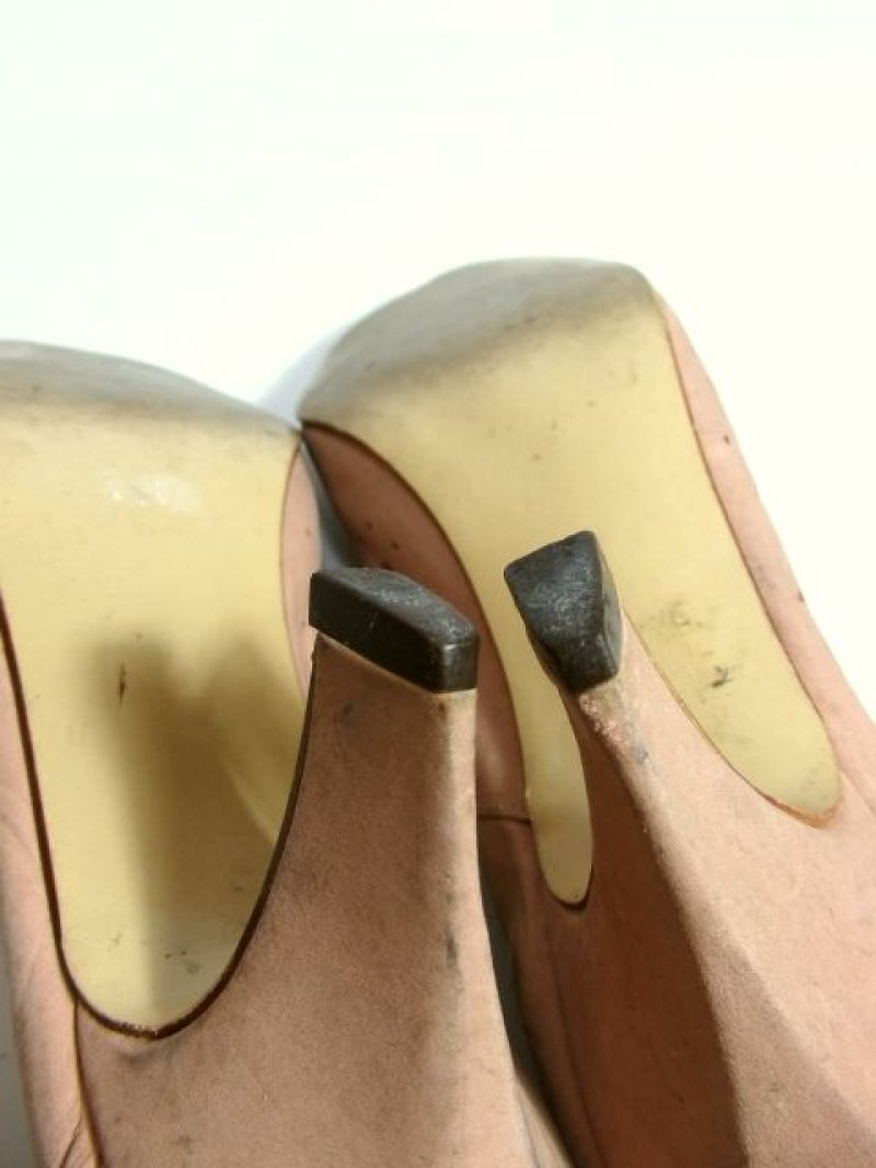 画像2: ☆ Pinkレザーが大人可愛い ヨーロッパヴィンテージパンプス ☆