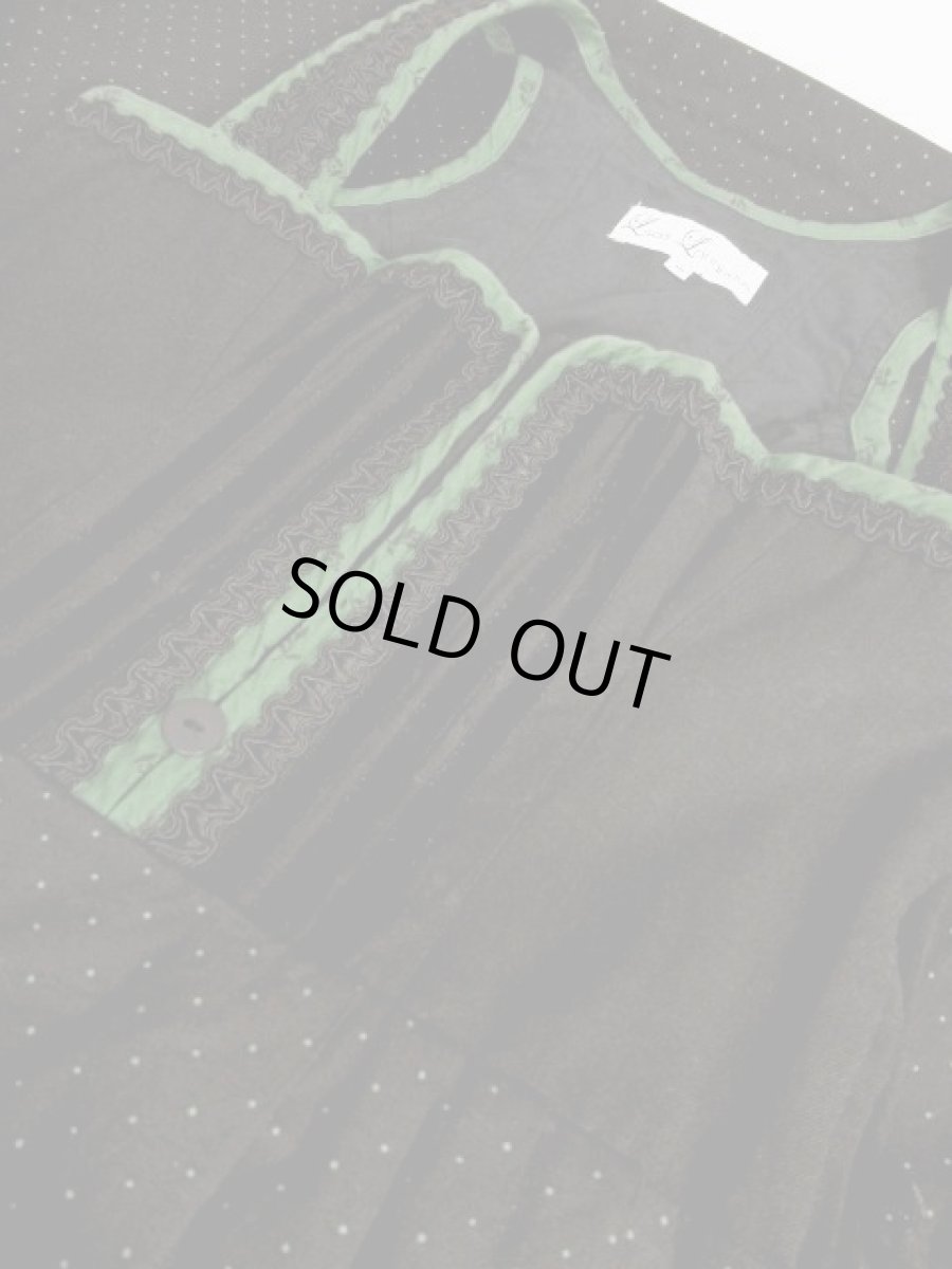 画像3: 大人Dot柄切り替えしデザインが魅力的装飾 ディアンドル チロルワンピース ドイツ民族衣装 舞台 演奏会 フォークダンス オクトーバーフェスト 【4123】 (3)