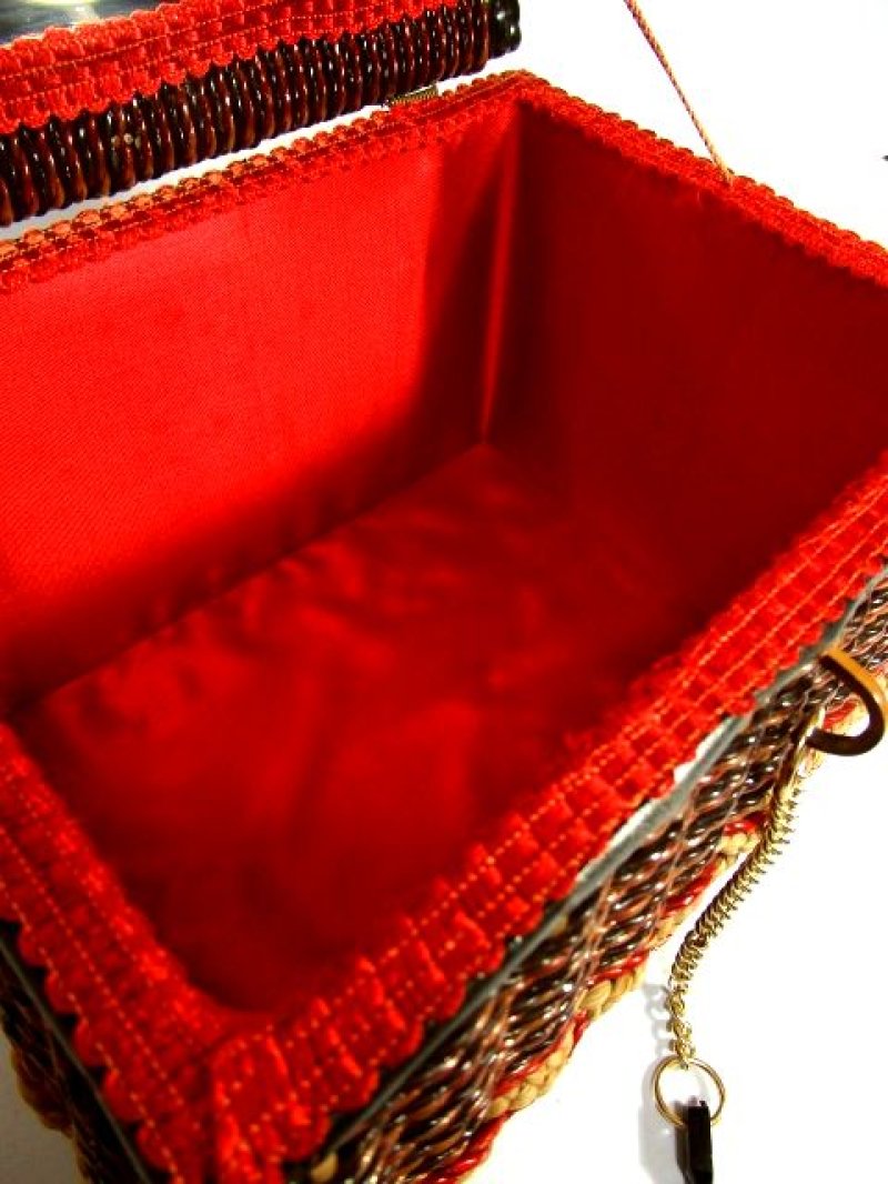 画像3: ☆ 1970年代sewing boxソーイングバスケット 裁縫・HandMade好きな方にもおすすめ ☆