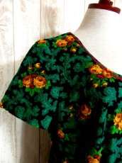 画像8: チロルワンピース 花柄 ジグザグテープ ドイツ民族衣装 オクトーバーフェスト (8)
