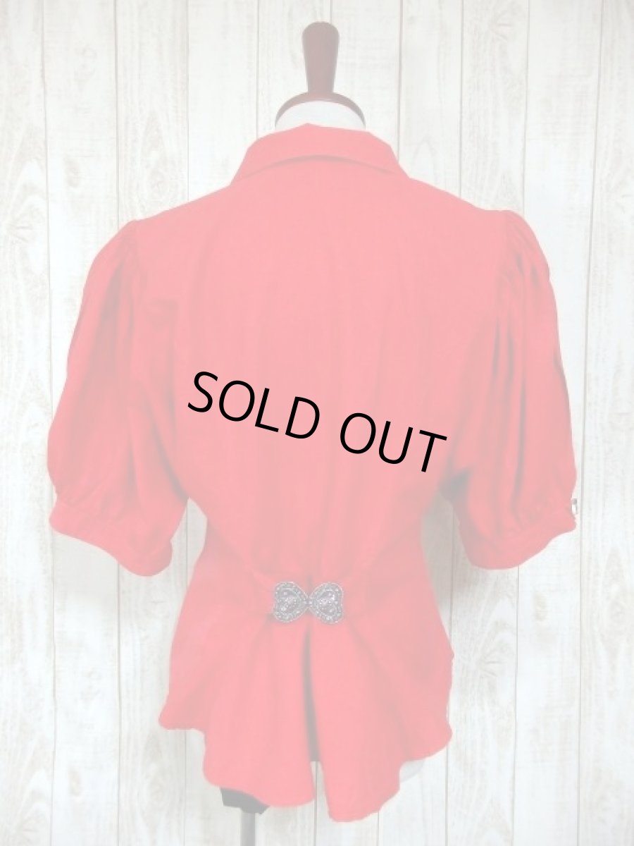 画像5: 男女民族衣装刺繍 ぺプラムライン調 西ドイツ製 ディアンドル チロルブラウス ドイツ民族衣装 舞台 演奏会 フォークダンス オクトーバーフェスト (5)