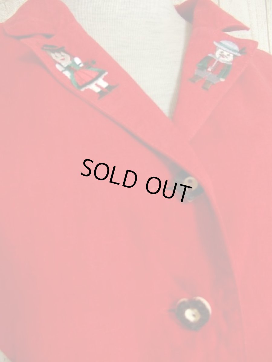 画像3: 男女民族衣装刺繍 ぺプラムライン調 西ドイツ製 ディアンドル チロルブラウス ドイツ民族衣装 舞台 演奏会 フォークダンス オクトーバーフェスト (3)