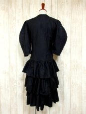 画像5: ヨーロッパ古着　3段ティアードスカート×ふんわりクラシカルな雰囲気♪ヨーロピアンレトロアンティークドレス (5)