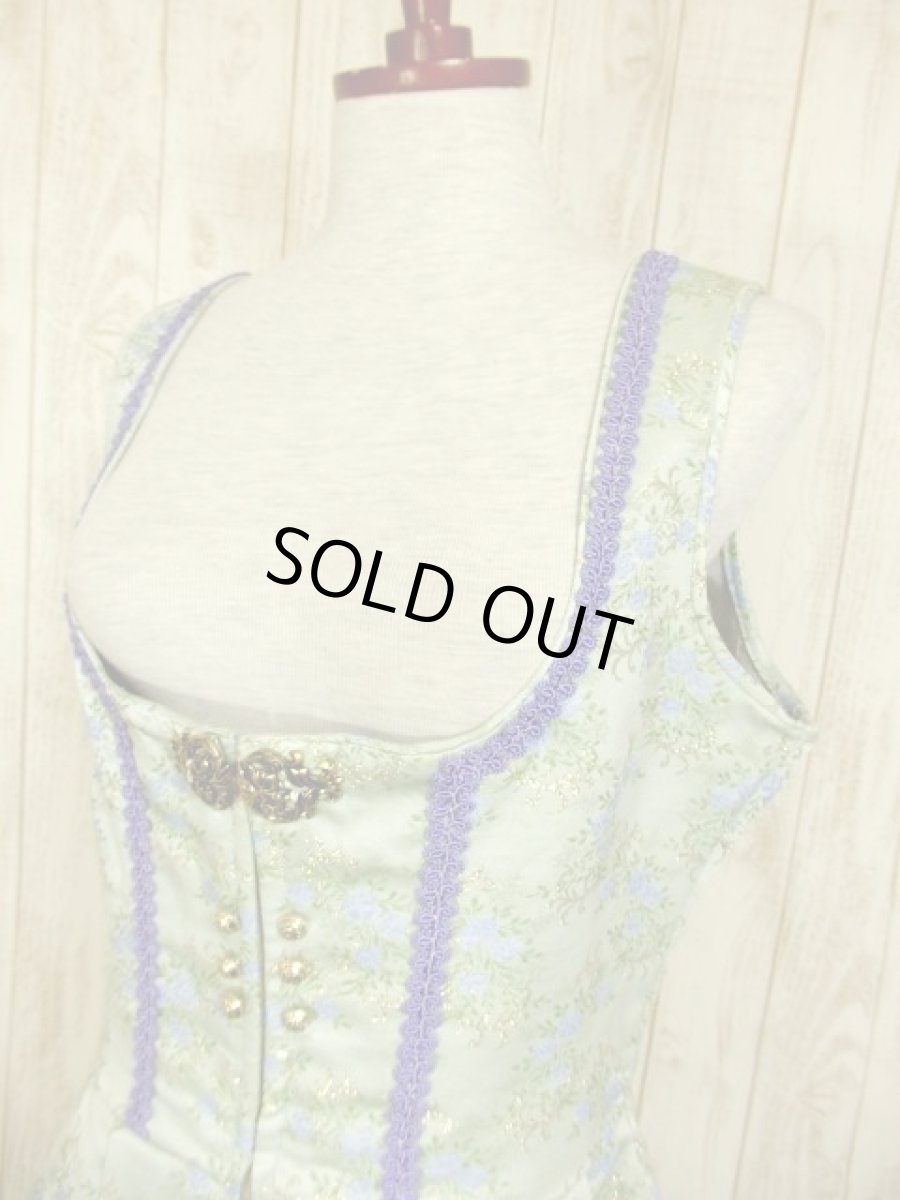 画像6: 綺麗なアンティークフラワー織り 上質の逸品 パーティースタイルにもおすすめ ディアンドル チロルワンピース ドイツ民族衣装 舞台 演奏会 フォークダンス オクトーバーフェスト 【4781】 (6)