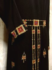 画像6: ヨーロッパ古着　レトロアンティークなスカーフ柄が重厚感たっぷり〜♪上品な印象!!　大人クラシカルなヨーロピアンヴィンテージドレス (6)