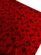 画像8: ヨーロッパ古着　大人レトロアンティークスタイル♪リーフデザインプリントが魅力的!!　大人クラシカルなヴィンテージドレス (8)