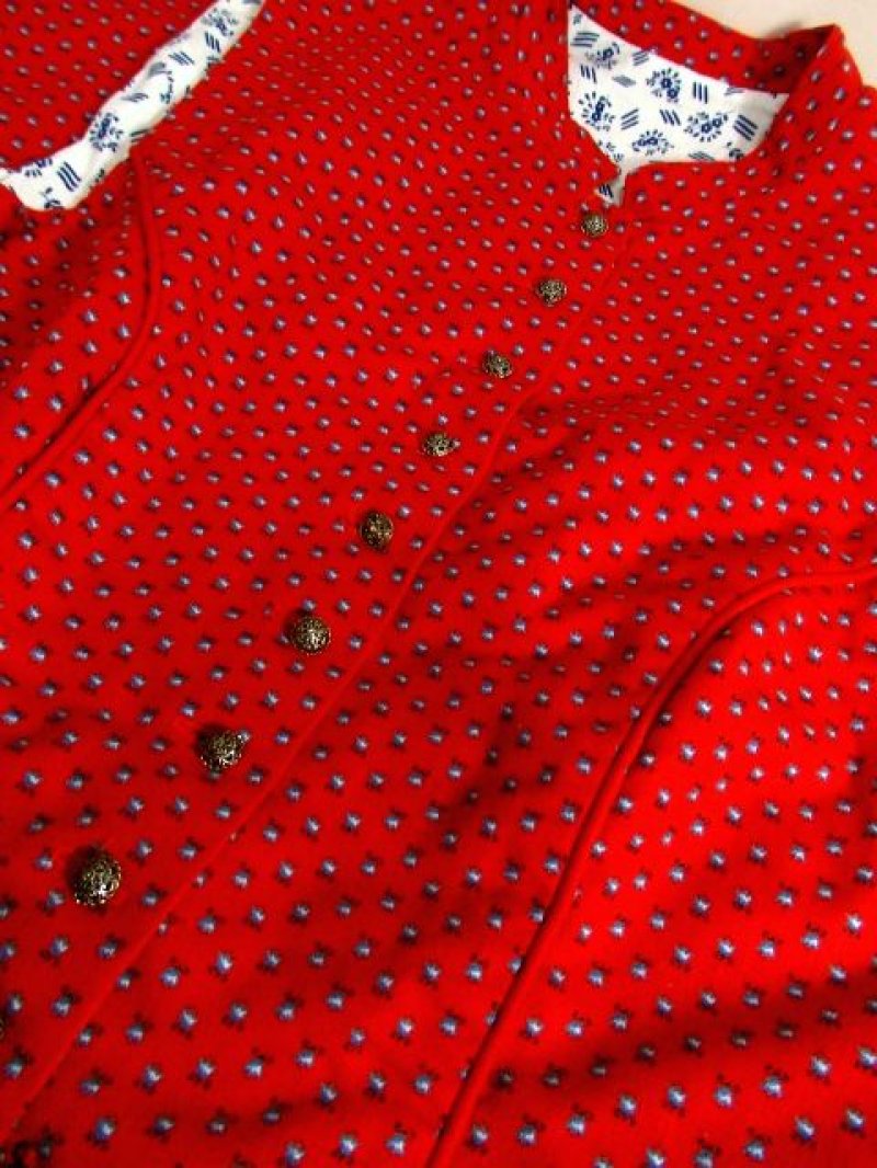 画像3: 小花柄プリント×乙女な雰囲気 さらっと着こなして可愛い ディアンドル チロルワンピース ドイツ民族衣装 舞台 演奏会 フォークダンス オクトーバーフェスト 【4845】