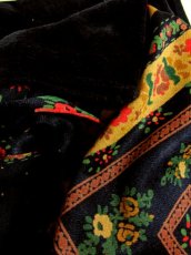 画像8: ベロア 花柄 ドット柄 西ドイツ製 ベルトリボンSET レトロ 長袖 ヨーロッパ古着 ヴィンテージドレス 【4855】 (8)
