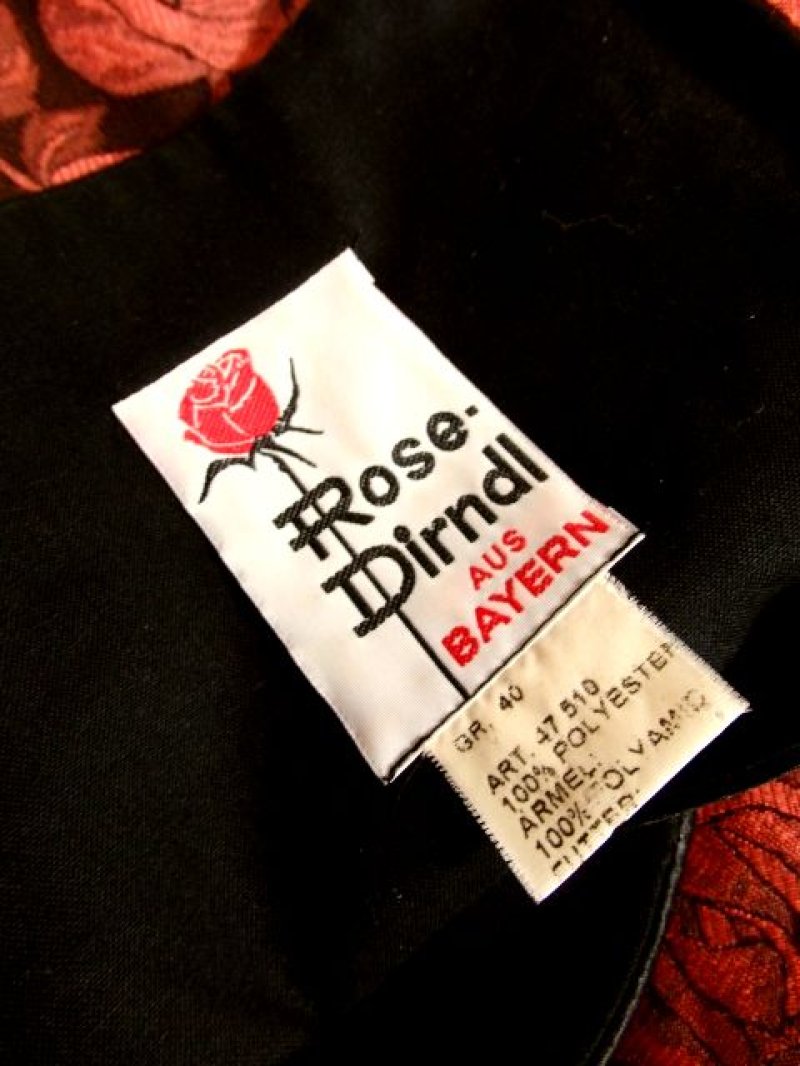 画像3: アンティークフラワー織り×両袖リボン装飾 ふんわりパフスリーブ 大人レトロクラシカル ディアンドル チロルワンピース ドイツ民族衣装 舞台 演奏会 フォークダンス オクトーバーフェスト 【4954】